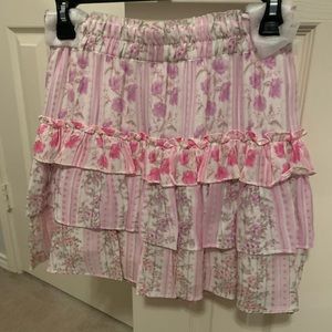 NWT LoveShackFancy Corbett skirt